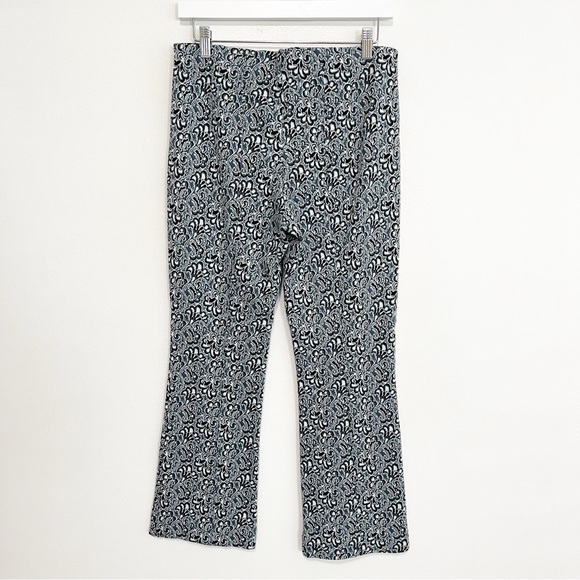 BOGO! Anthropologie Maeve The Margot Kick Flare Knit Crop Pant Blue Size Small - Picture 8 of 12
